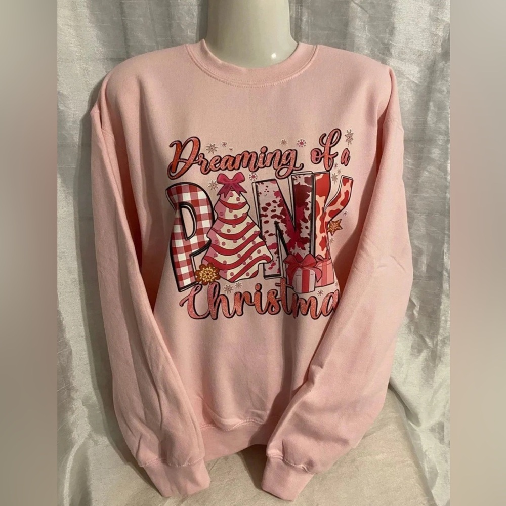 Dreaming Of A Pink Christmas Sweatshirt